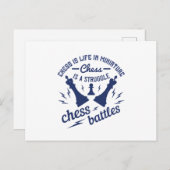 Chess - Chess is het leven in miniatuurvorm Briefkaart (Voorkant / Achterkant)