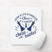 Chess - Chess is het leven in miniatuurvorm Muismat (Met muis)