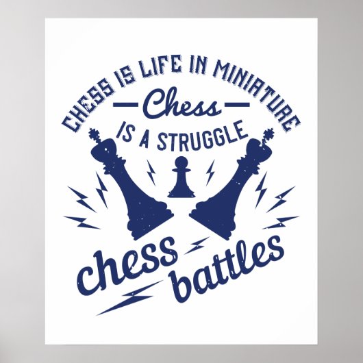 Chess - Chess is het leven in miniatuurvorm Poster (Voorkant)