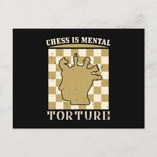 Chess - Chess is mentale marteling Briefkaart (Voorkant)