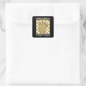 Chess - Chess is mentale marteling Vierkante Sticker (Tas)
