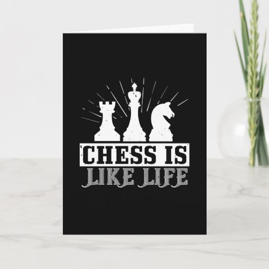 Chess - Chess is net leven Kaart (Voorkant)