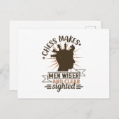 Chess - Chess maakt mannen wijzer Briefkaart (Voorkant / Achterkant)
