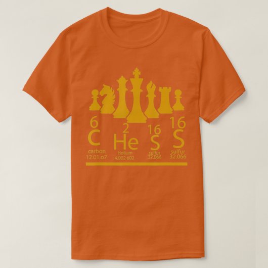 Chess Chess Periodic Table Elements Chess Player G T-shirt (Design voorkant)
