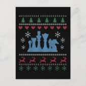 Chess - Chess Pineersels Ugly Kerstmis Briefkaart (Voorkant)
