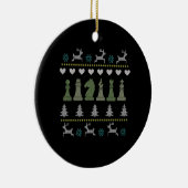 Chess - Chess Pineersels Ugly Kerstmis Keramisch Ornament (Rechts)