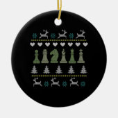 Chess - Chess Pineersels Ugly Kerstmis Keramisch Ornament (Voorkant)