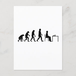Chess - Chess Player Evolution Briefkaart