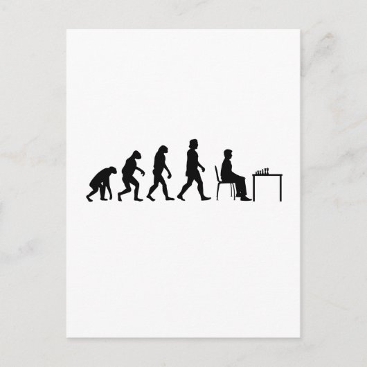 Chess - Chess Player Evolution Briefkaart (Voorkant)