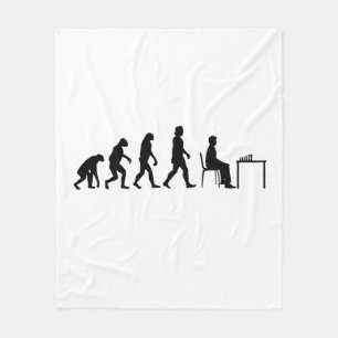 Chess - Chess Player Evolution Fleece Deken