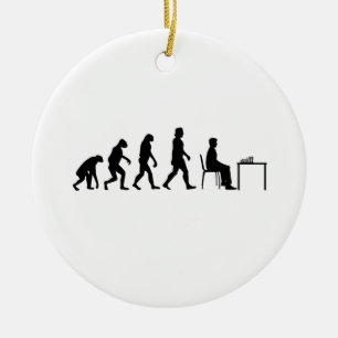Chess - Chess Player Evolution Keramisch Ornament