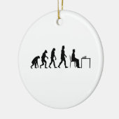 Chess - Chess Player Evolution Keramisch Ornament (Links)