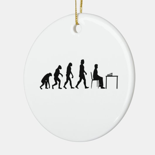 Chess - Chess Player Evolution Keramisch Ornament (Links)