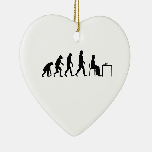 Chess - Chess Player Evolution Keramisch Ornament (Rechts)