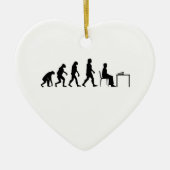 Chess - Chess Player Evolution Keramisch Ornament (Voorkant)