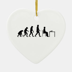 Chess - Chess Player Evolution Keramisch Ornament
