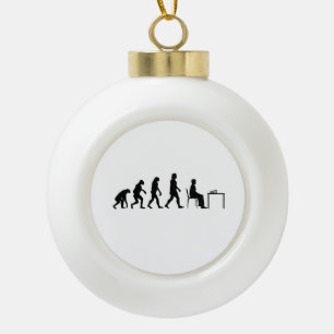 Chess - Chess Player Evolution Keramische Bal Ornament