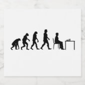 Chess - Chess Player Evolution Likeurfles Etiket (Enkel label)