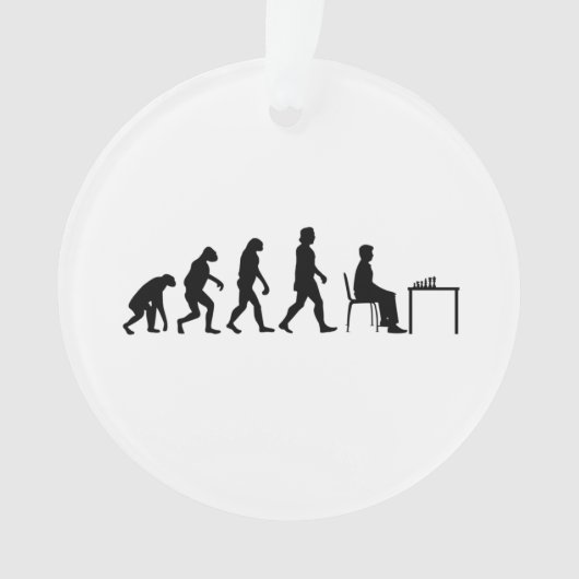 Chess - Chess Player Evolution Ornament (voorkant)