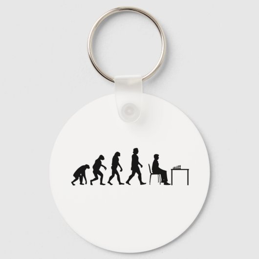 Chess - Chess Player Evolution Sleutelhanger (Voorkant)