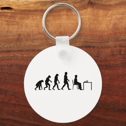 Chess - Chess Player Evolution Sleutelhanger (Voorkant)