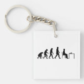 Chess - Chess Player Evolution Sleutelhanger (Voorkant)