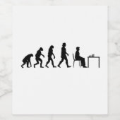 Chess - Chess Player Evolution Wijn Etiket (Enkel label)