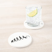 Chess - Chess Player Evolution Zandsteen Onderzetter (Zijkant)