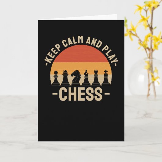 Chess Chess Player Kaart (Gele Bloem)