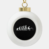 Chess Chess Player Keramische Bal Ornament (Voorkant)