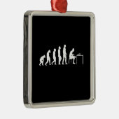 Chess Chess Player Metalen Ornament (Rechts)