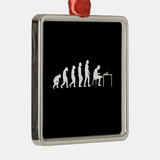 Chess Chess Player Metalen Ornament (Rechts)