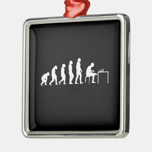 Chess Chess Player Metalen Ornament (Links)