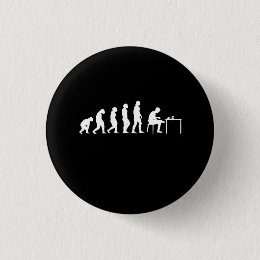 Chess Chess Player Ronde Button 3,2 Cm (Voorkant)