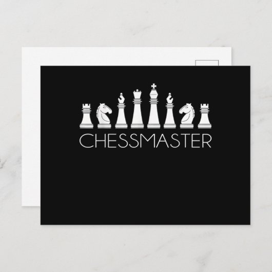 Chess - Chessmaster Briefkaart (Voorkant / Achterkant)
