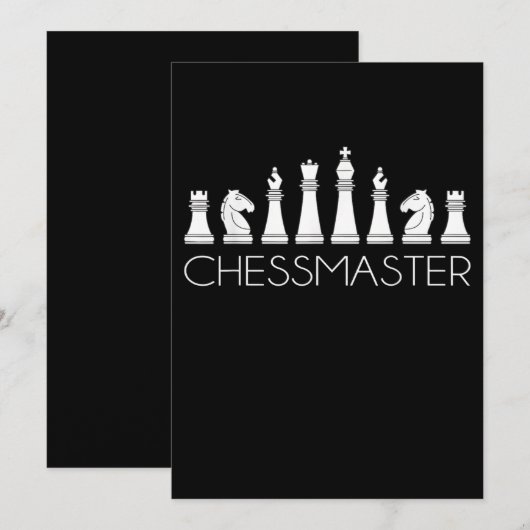 Chess - Chessmaster Feestdagenkaart (Voorkant / Achterkant)