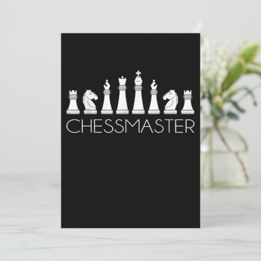Chess - Chessmaster Feestdagenkaart (Staand voorkant)