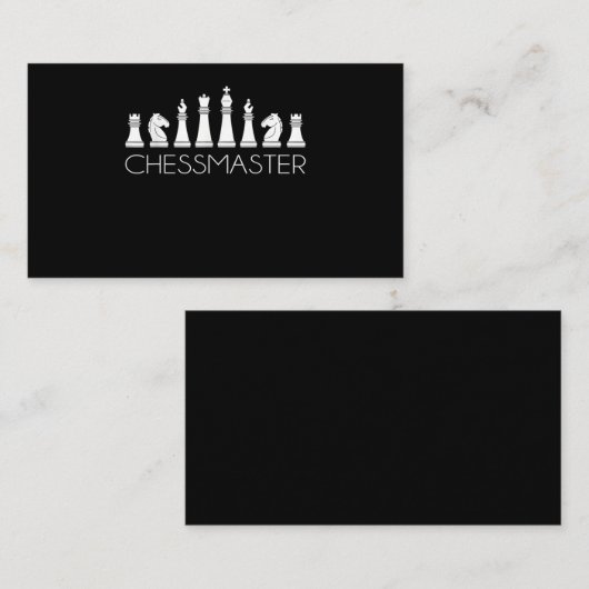 Chess - Chessmaster Informatiekaartje (Voorkant / Achterkant)