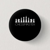 Chess - Chessmaster Ronde Button 3,2 Cm (Voorkant)