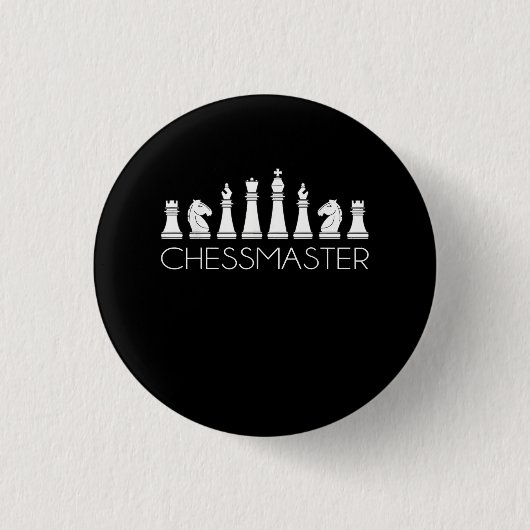 Chess - Chessmaster Ronde Button 3,2 Cm (Voorkant)