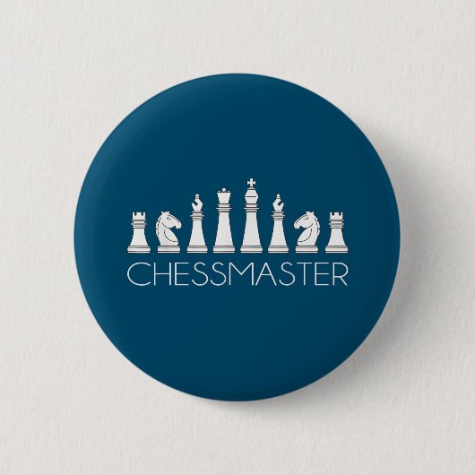 Chess - Chessmaster Ronde Button 5,7 Cm (Voorkant)