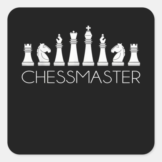 Chess - Chessmaster Vierkante Sticker (Voorkant)