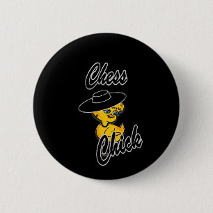 Chess Chick #4 Ronde Button 5,7 Cm
