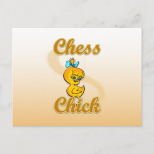 Chess Chick Briefkaart