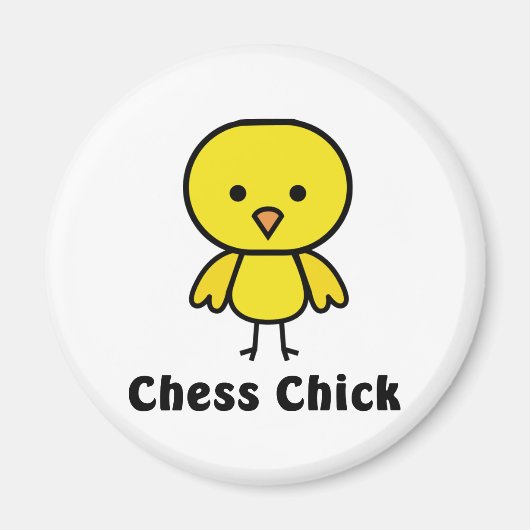 Chess Chick Magneet (Voorkant)