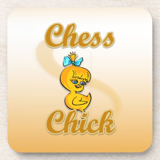 Chess Chick Onderzetter (Voorkant)