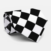 Chess Club Checkered Stropdas (Opgerold)