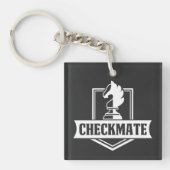 Chess Club Checkmate Chess Move Sleutelhanger (voorkant)
