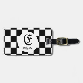 Chess Club Custom Name Initiaal Bagagelabel