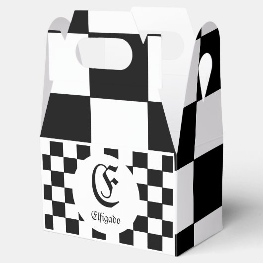 Chess Club Custom Name Initiaal Bedankdoosjes (Geopend)